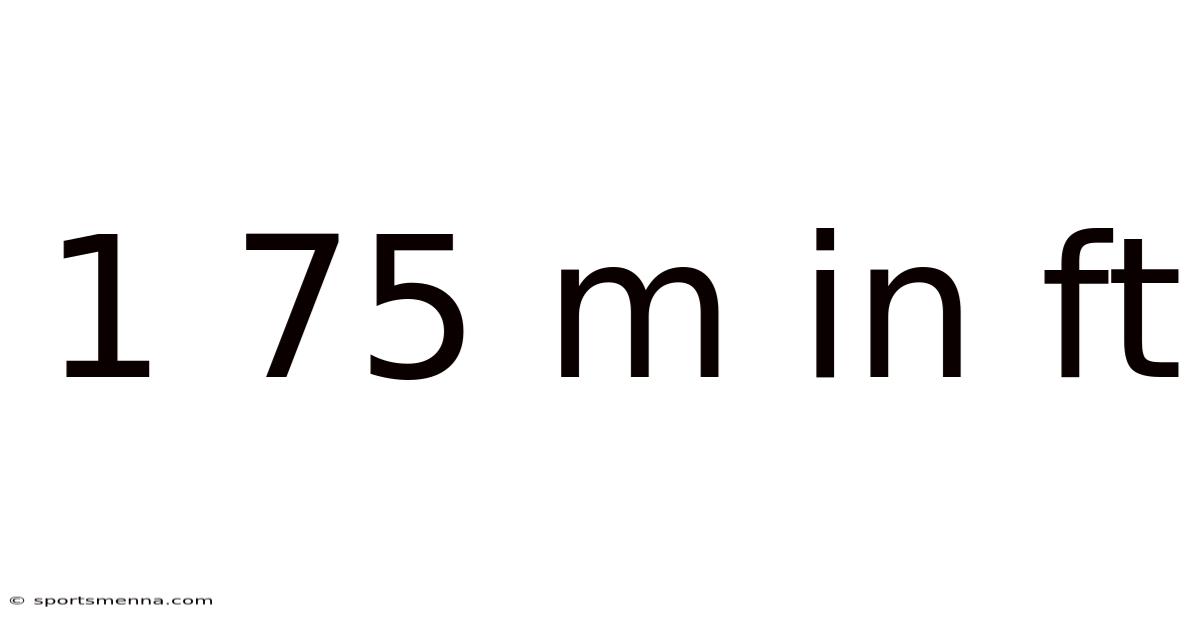 1 75 M In Ft
