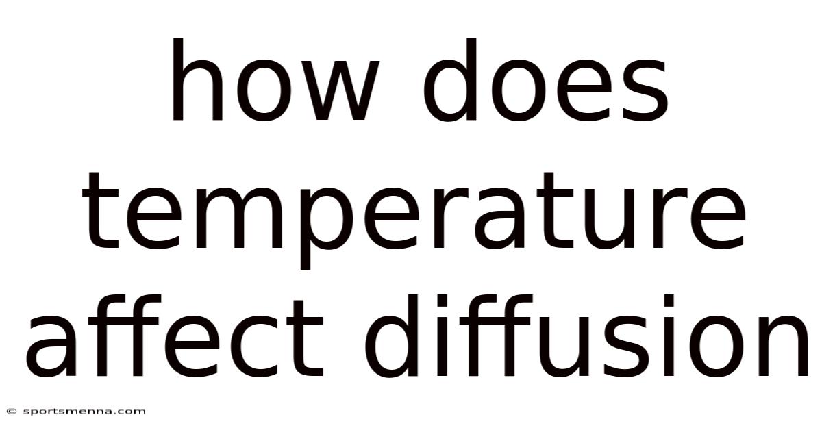 How Does Temperature Affect Diffusion