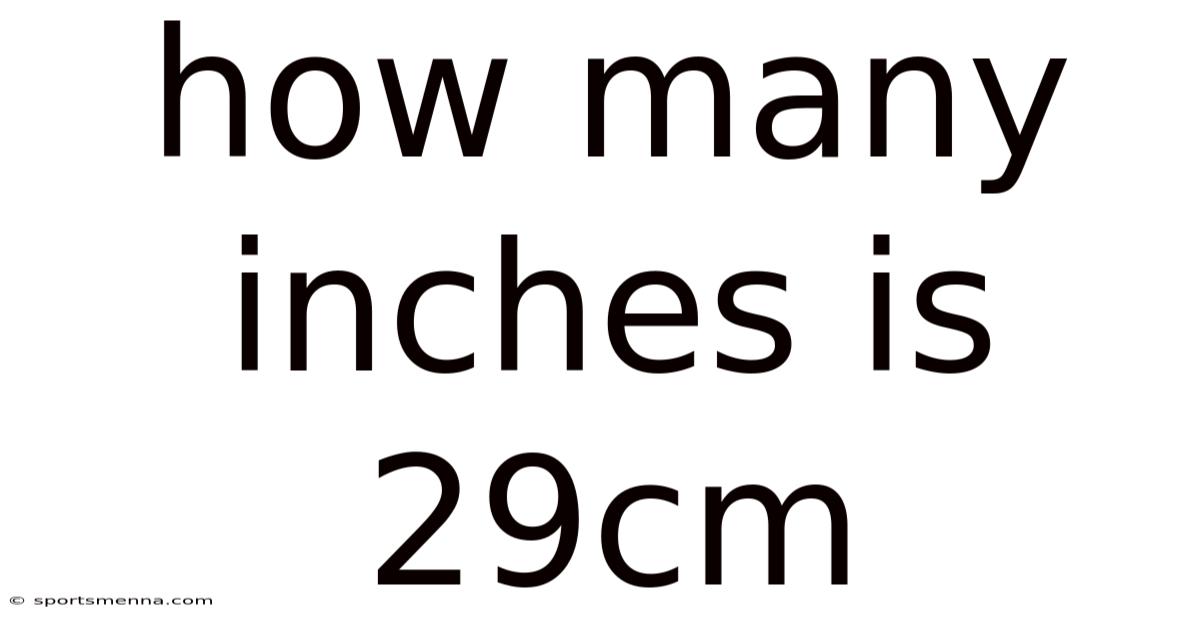 How Many Inches Is 29cm