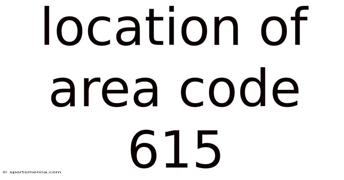 Location Of Area Code 615