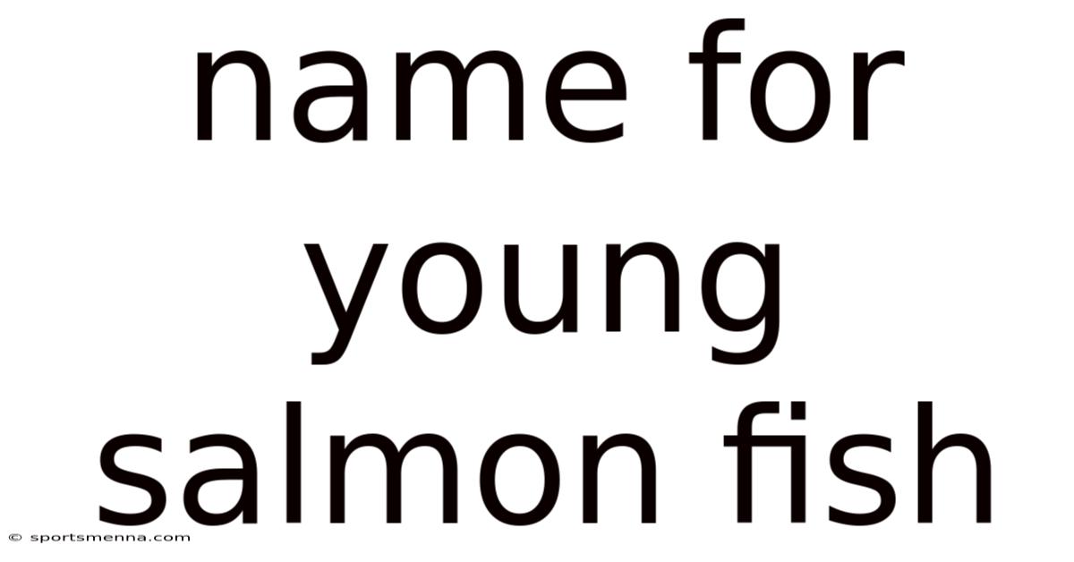 Name For Young Salmon Fish