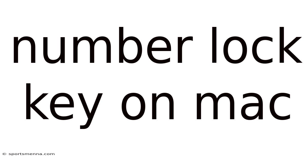 Number Lock Key On Mac