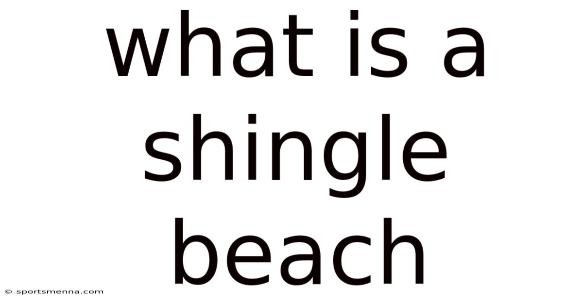 What Is A Shingle Beach