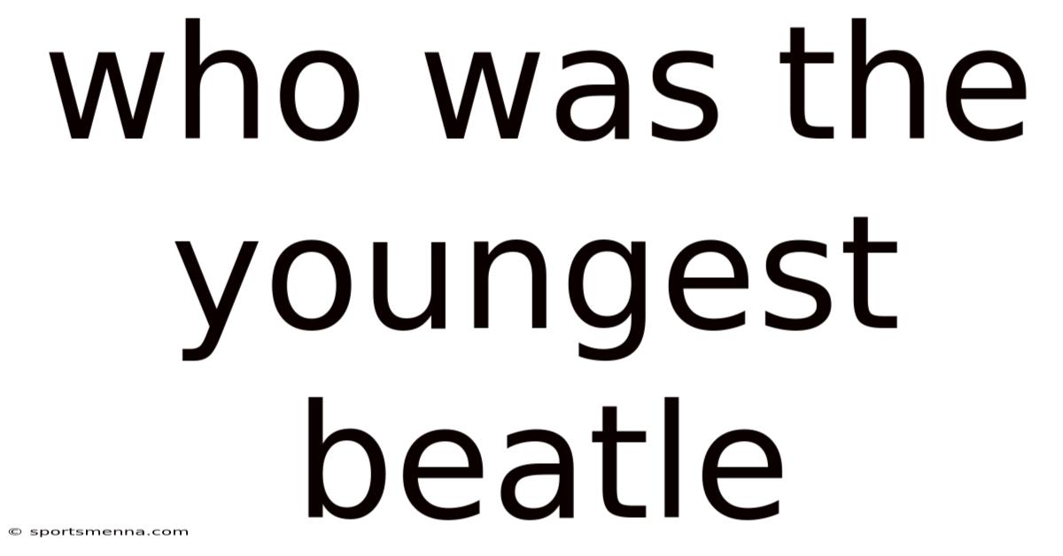 Who Was The Youngest Beatle